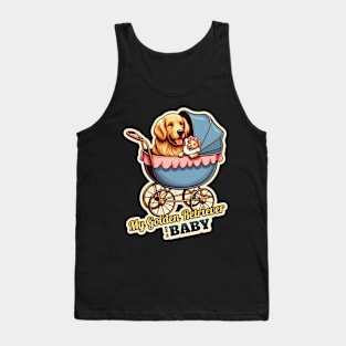 Golden retriever baby Tank Top